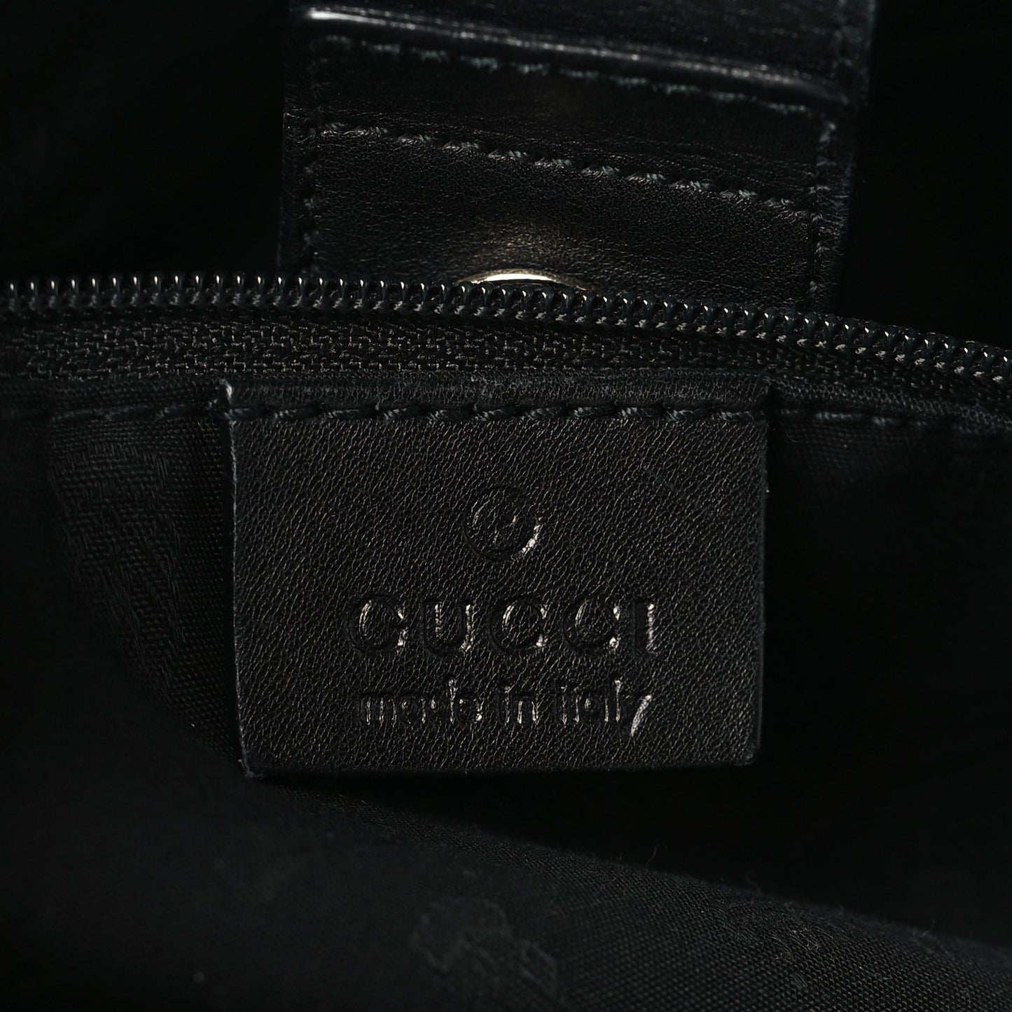 Guccissima Medium Sukey Tote Black