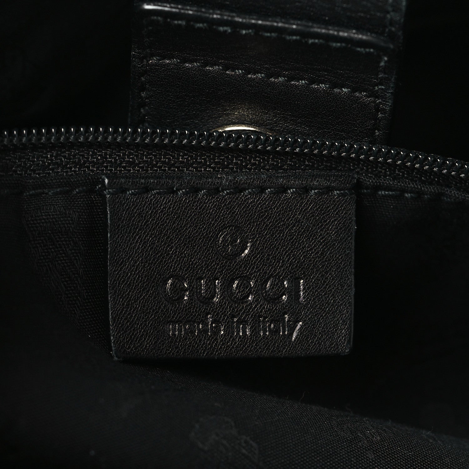 Gucci Guccissima Medium Sukey Tote Black 6 of 9