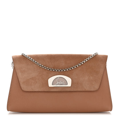 Christian Louboutin Veau Velours Calfskin Vero Dodat Clutch Nude 1 of 9