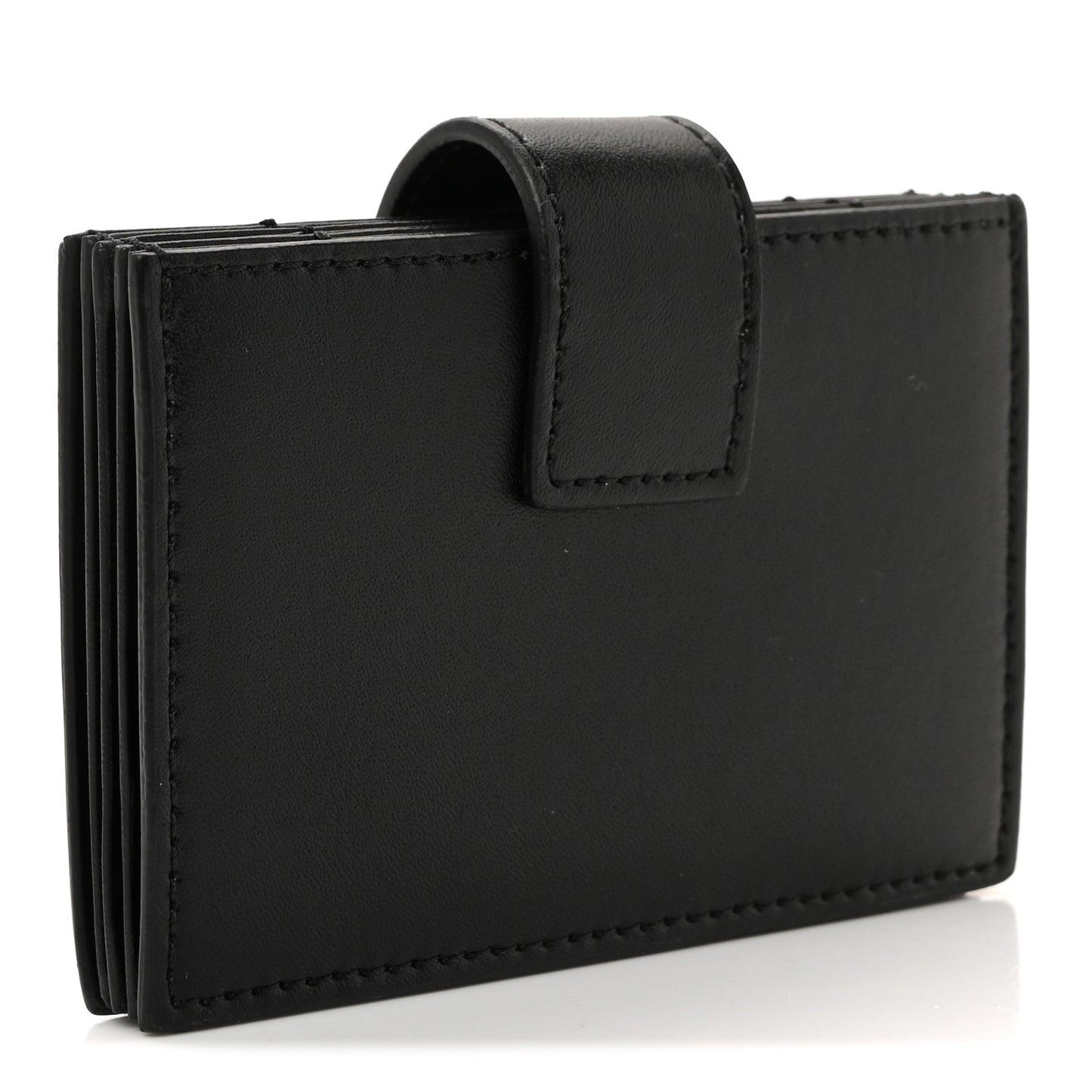 Vitello Liberty Gusseted Card Holder Black
