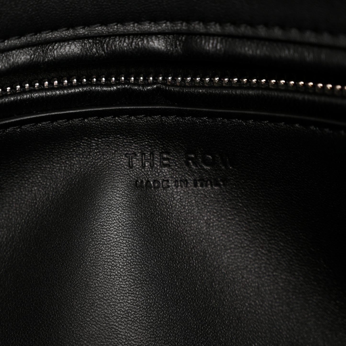 Polished Saddle Calfskin E/W Top Handle Bag Black