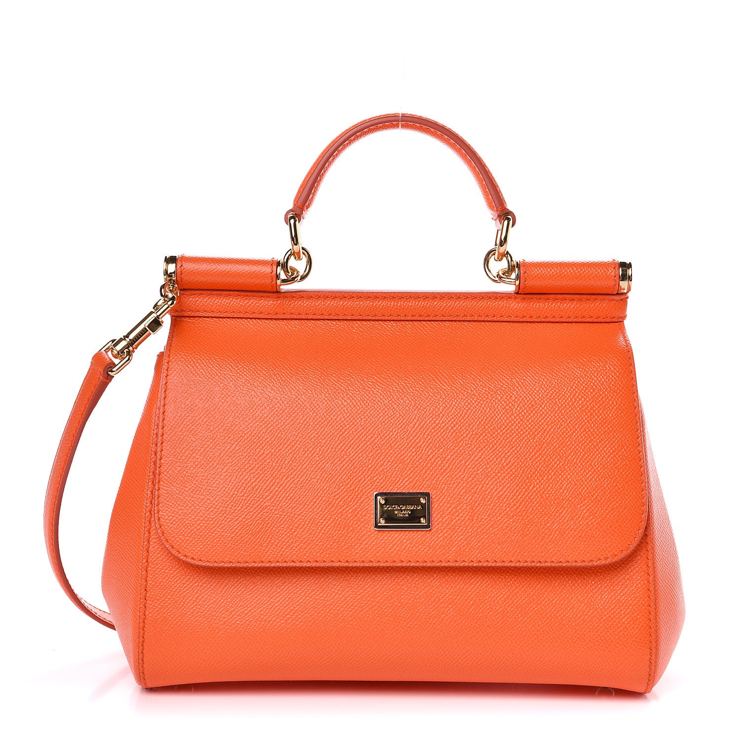 Dolce & Gabbana Dauphine Medium Miss Sicily Satchel Orange 1 of 7