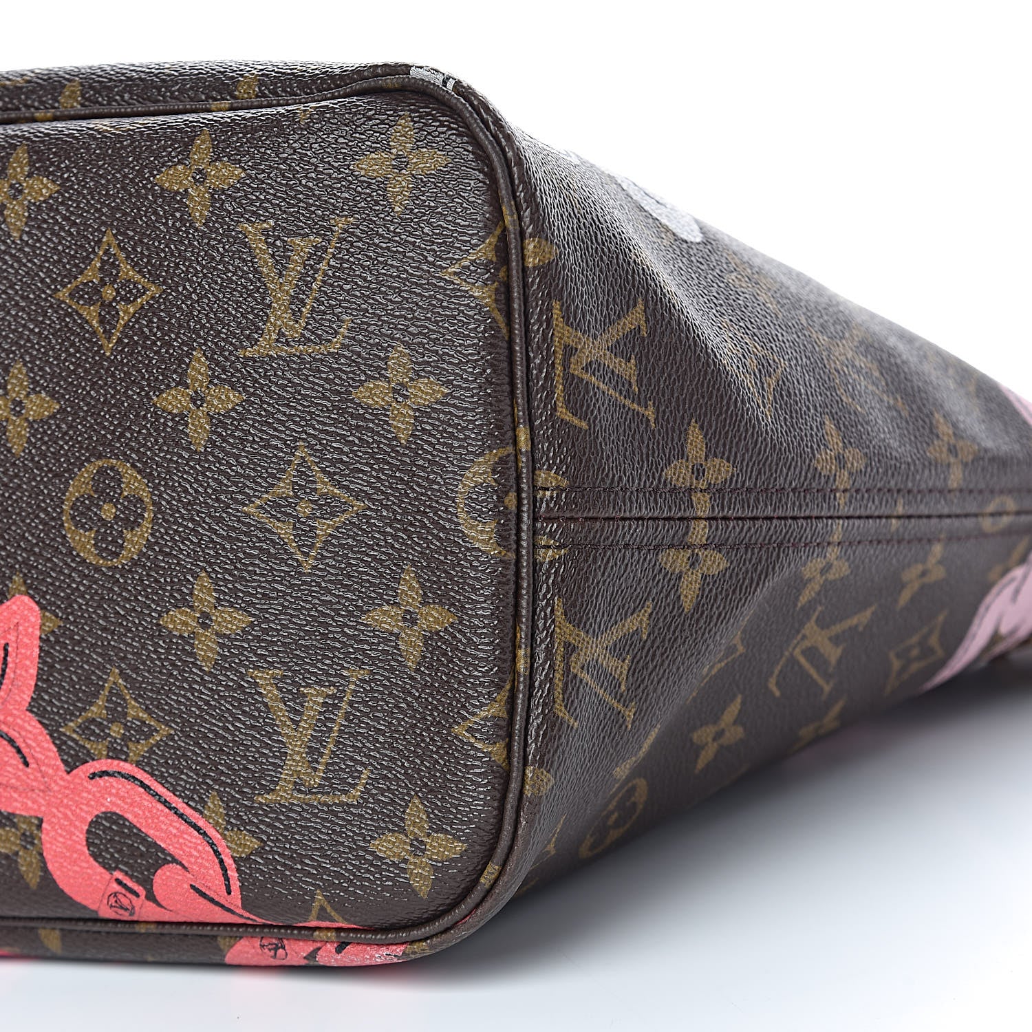 Louis Vuitton Monogram Bay Neverfull MM Rose Ballerine Poppy 12 of 13