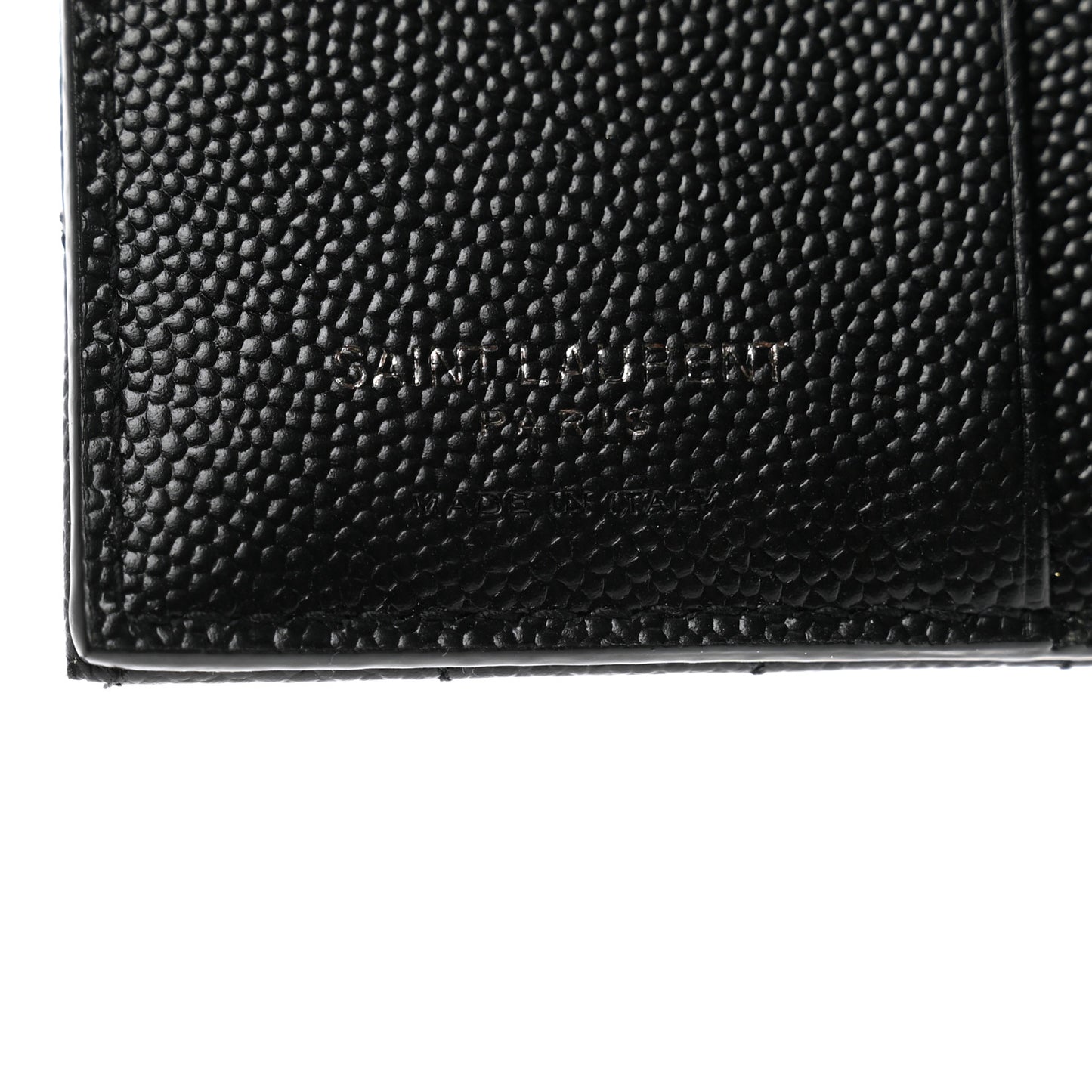 Grain De Poudre Matelasse Chevron Monogram Zipped Card Case Black