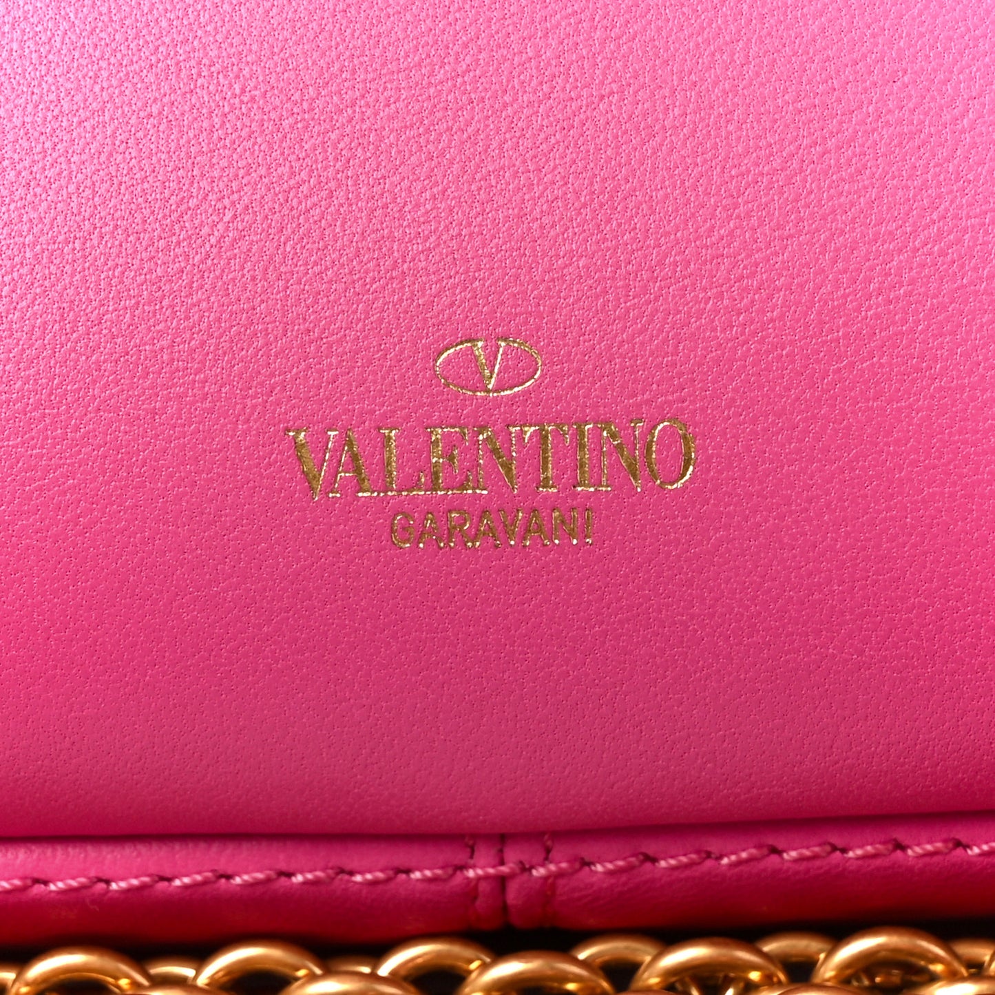 Nappa Stud Sign Shoulder Bag Feminine Pink