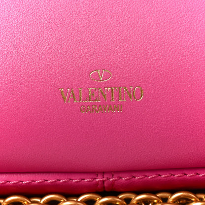 Valentino Garavani Nappa Stud Sign Shoulder Bag Feminine Pink 7 of 10