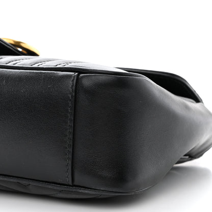 Gucci Calfskin Matelasse Small GG Marmont Shoulder Bag Black 11 of 11