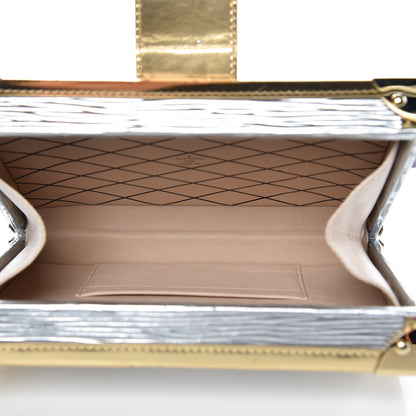 Louis Vuitton Metallic Epi Petite Malle Silver 5 of 15