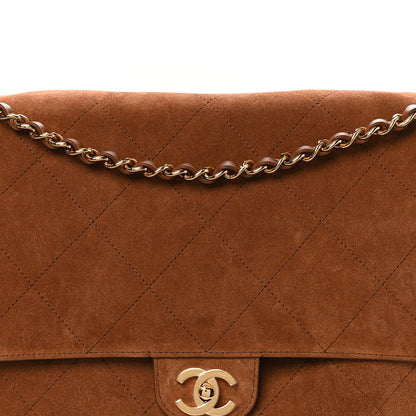 Chanel Suede Calfskin Souplissimo Maxi Flap Camel 8 of 11