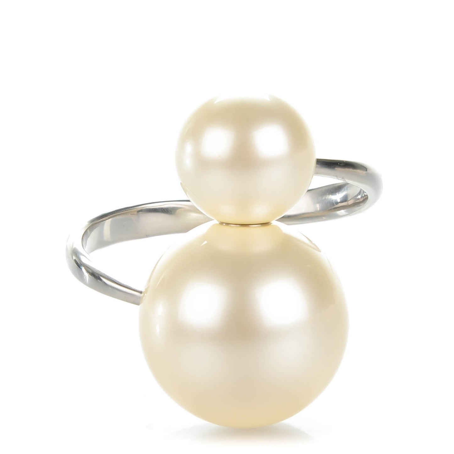 Double Pearl Cuff Silver