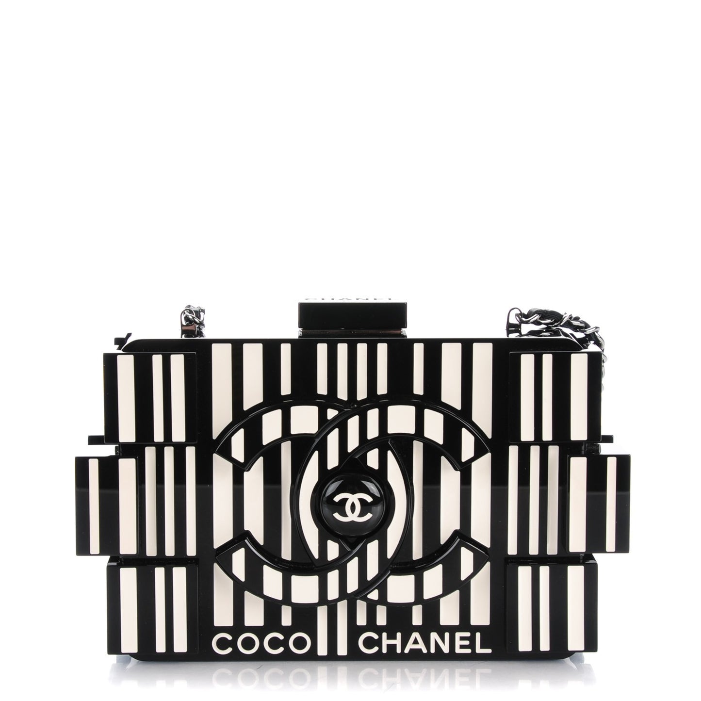 Plexiglass Barcode Boy Brick Lego Clutch Black