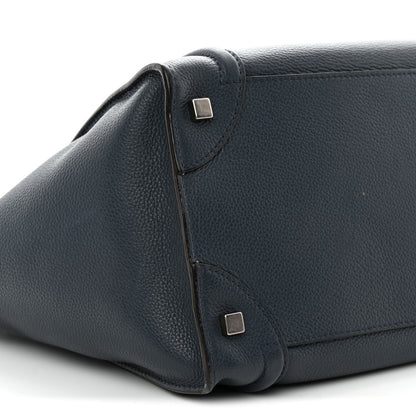 Celine Drummed Calfskin Mini Luggage Slate 9 of 14
