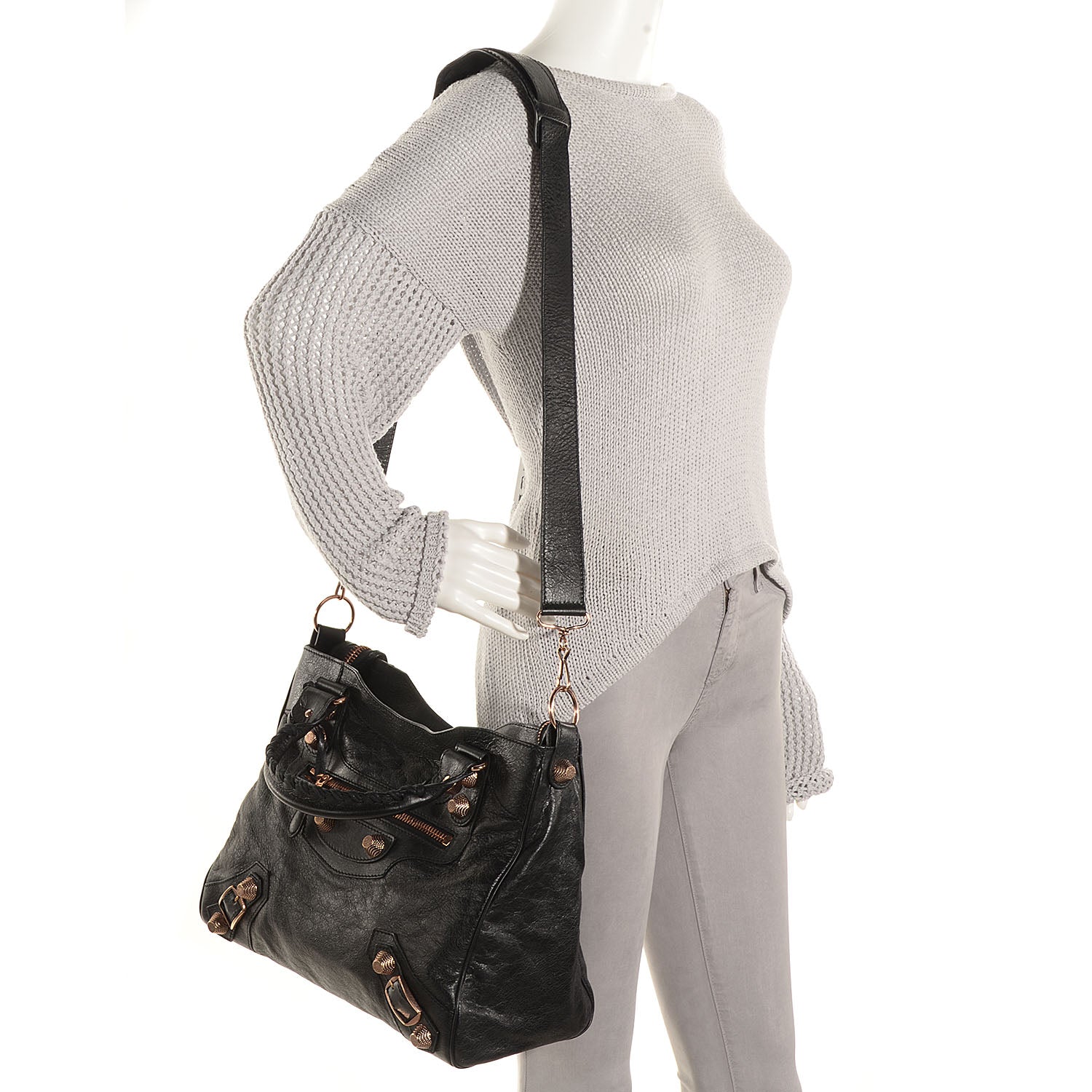Balenciaga Agneau Giant 21 Rose Gold Hardware Velo Black 2 of 12
