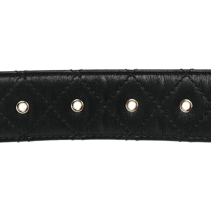 Chanel Lambskin Quilted CC Chain Belt 95 38 Black 3 of 7
