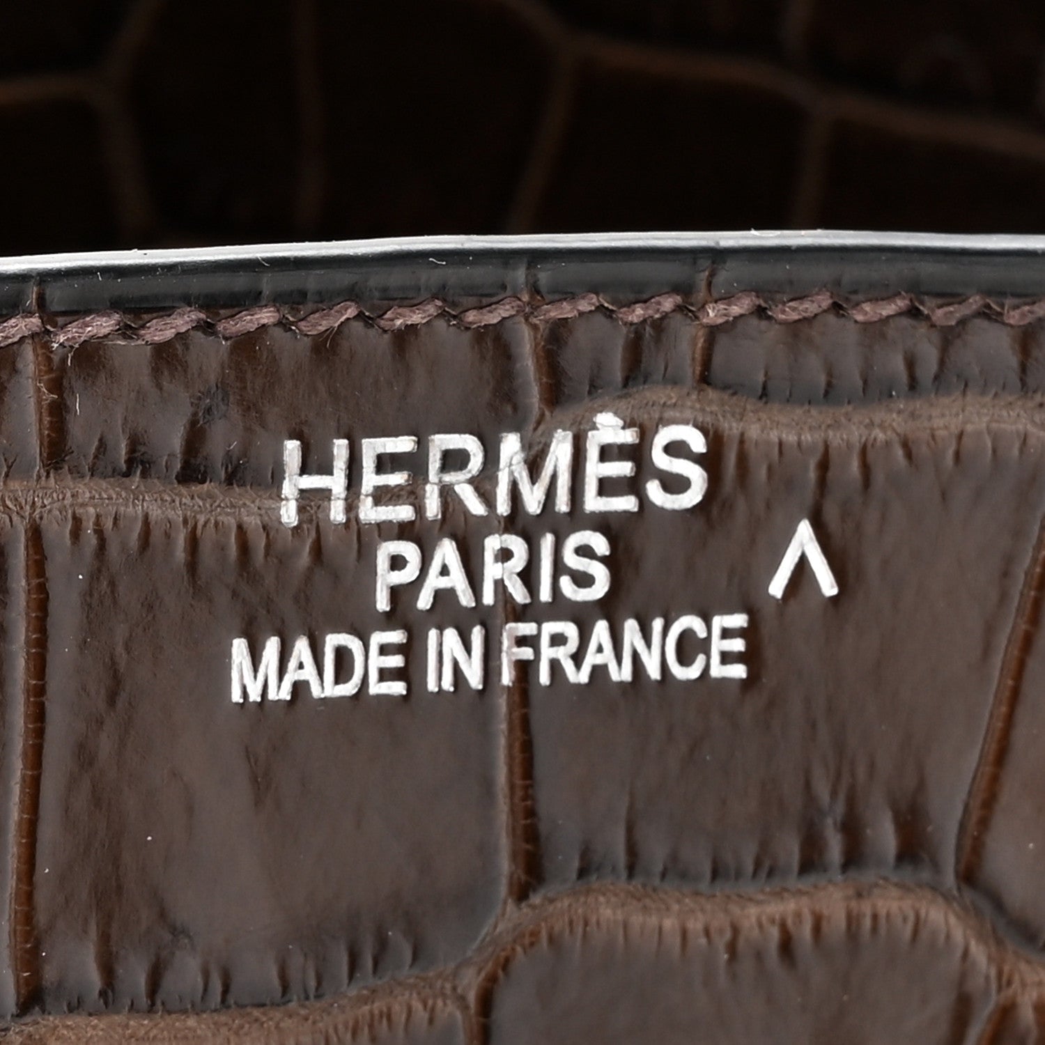 Hermes Matte Porosus Crocodile Birkin 35 Chocolate 6 of 14