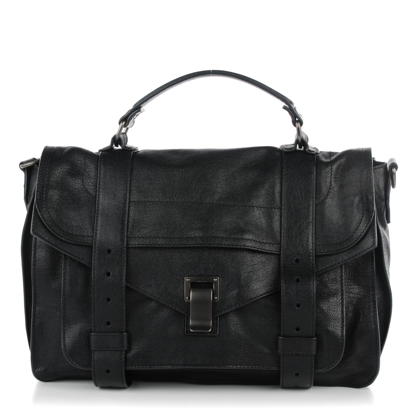 Lambskin PS1 Medium Satchel Black