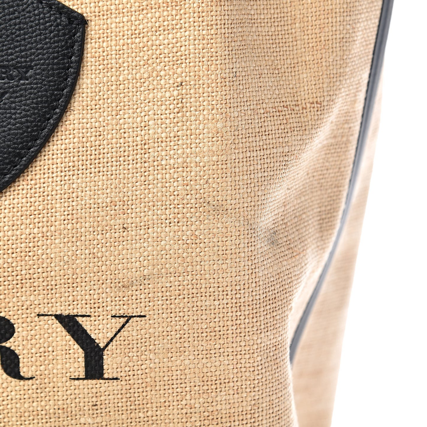 Raffia Logo Print Medium The Giant Reversible Tote Black