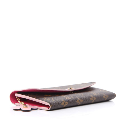 Louis Vuitton Monogram Bloom Flower Emilie Wallet 4 of 8