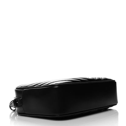 Saint Laurent Calfskin Matelasse Monogram Lou Camera Bag Black 8 of 10