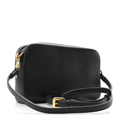 Christian Dior Grained Calfskin Caro Double Pouch Black 3 of 10