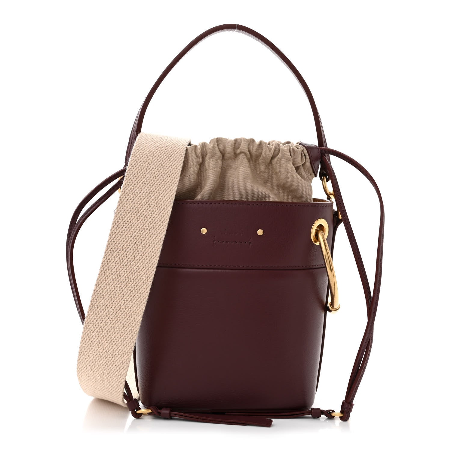Chloe Smooth Calfskin Small Roy Bucket Bag Earthy Red 1 of 12