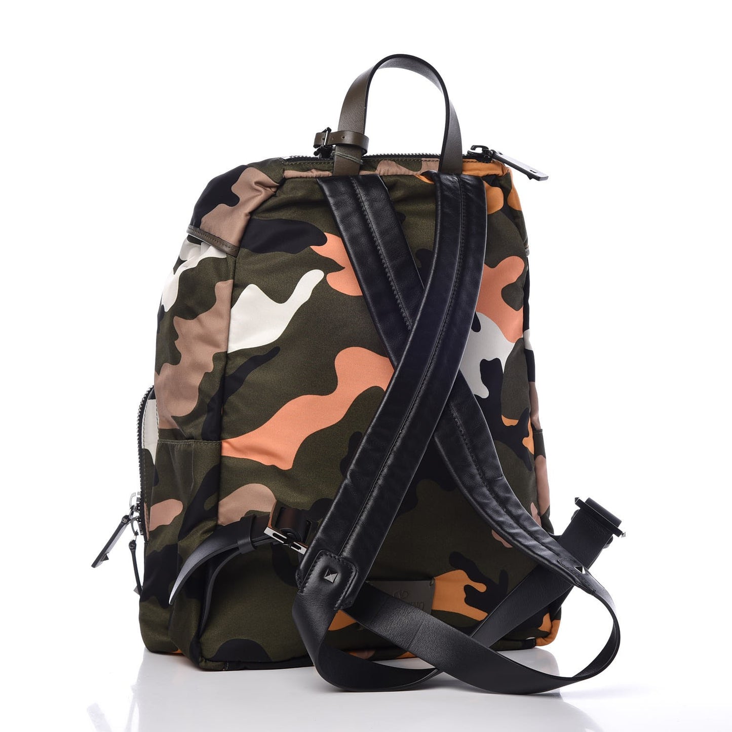 Nylon Camouflage Drawstring Backpack Multicolor
