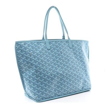 Goyard Goyardine Embroidered Flamingo Reversible Anjou PM Sky Blue 5 of 19