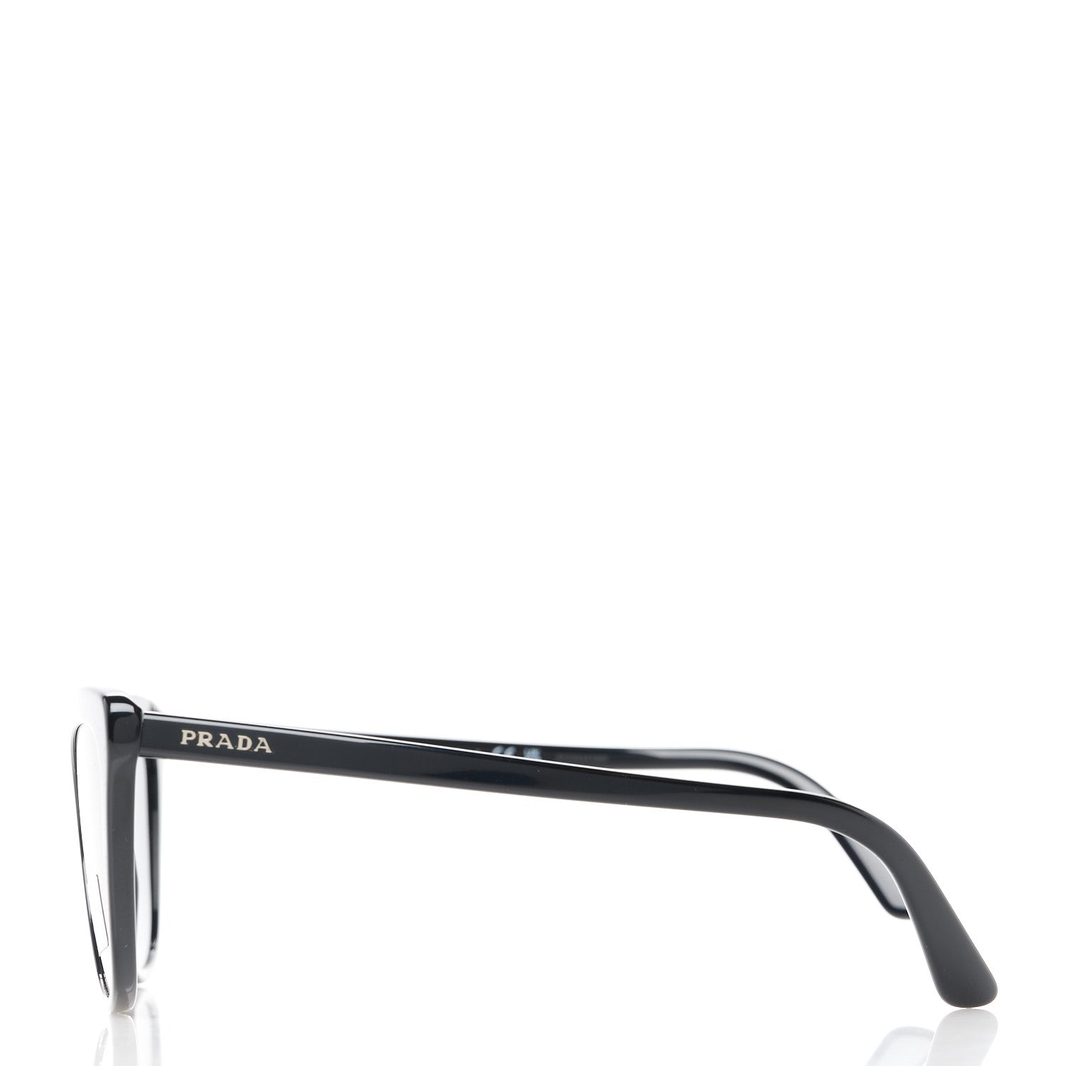 Prada Acetate Cat Eye Sunglasses SPR 01V Black 3 of 8