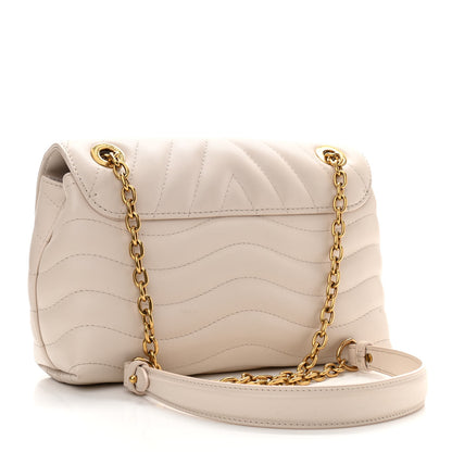 Louis Vuitton Calfskin LV New Wave Chain Bag Ivory 3 of 13
