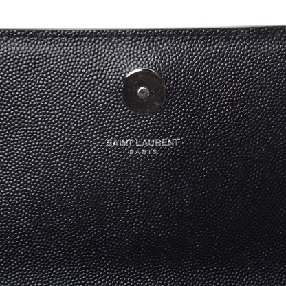 Saint Laurent Grain De Poudre Small Monogram Kate Satchel Black 6 of 7