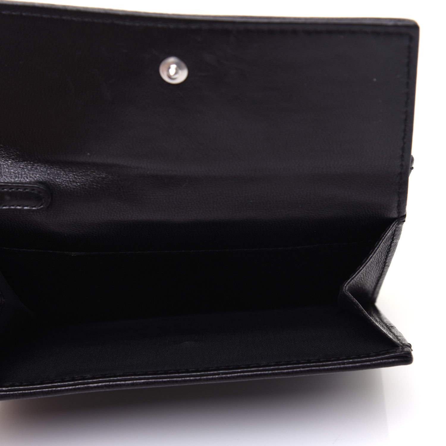Christian Dior Lambskin Cannage Lady Dior Compact Wallet Black 5 of 12