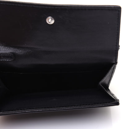 Christian Dior Lambskin Cannage Lady Dior Compact Wallet Black 5 of 12