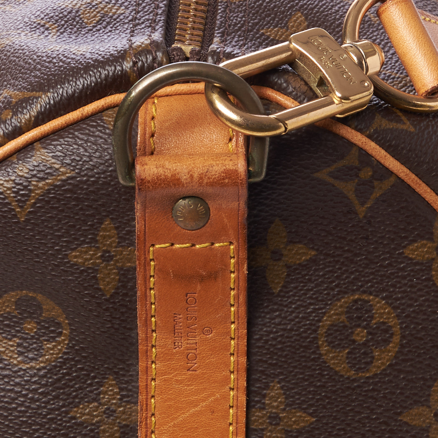 Louis Vuitton Monogram Keepall Bandouliere 55 8 of 9