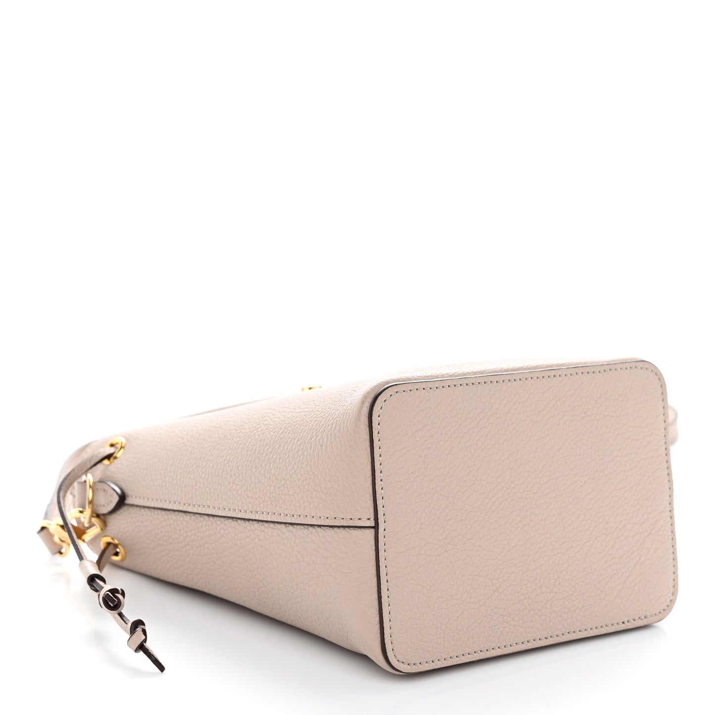 Calfskin Nano Lockme Bucket Greige