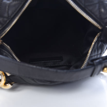 Chanel Lambskin Quilted Small Hobo Black 5 of 20