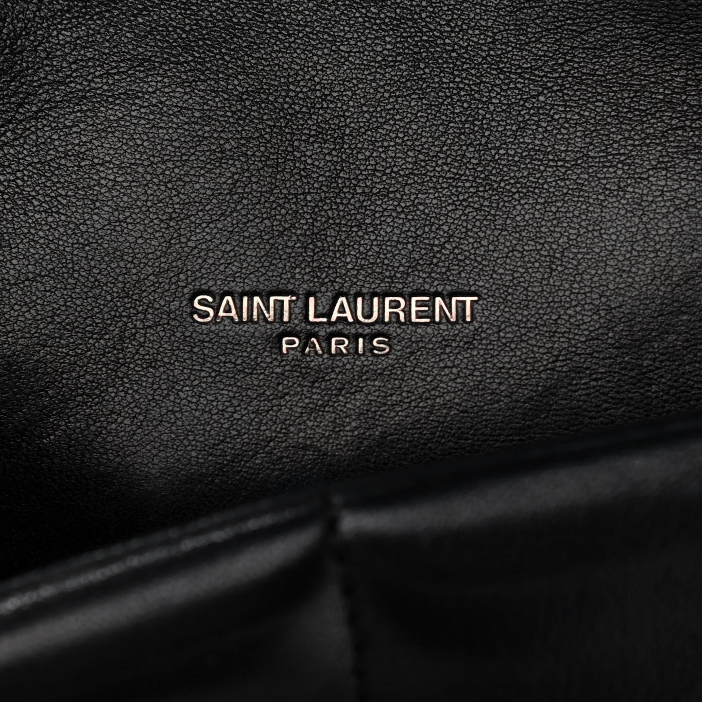 Lambskin Quilted Small Loulou Puffer Monogram Chain Satchel Black