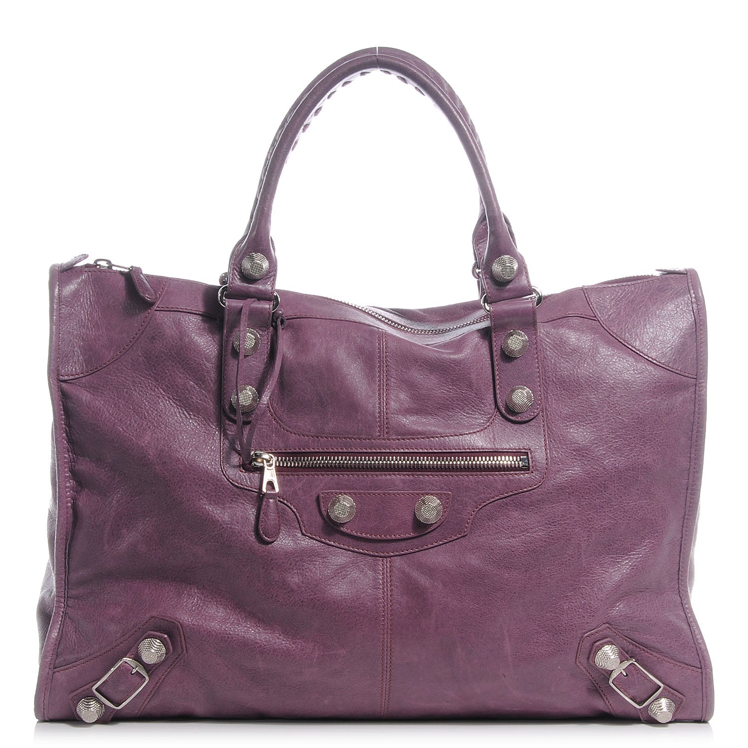Balenciaga Agneau Giant 21 Silver Hardware Weekender Murier 1 of 14