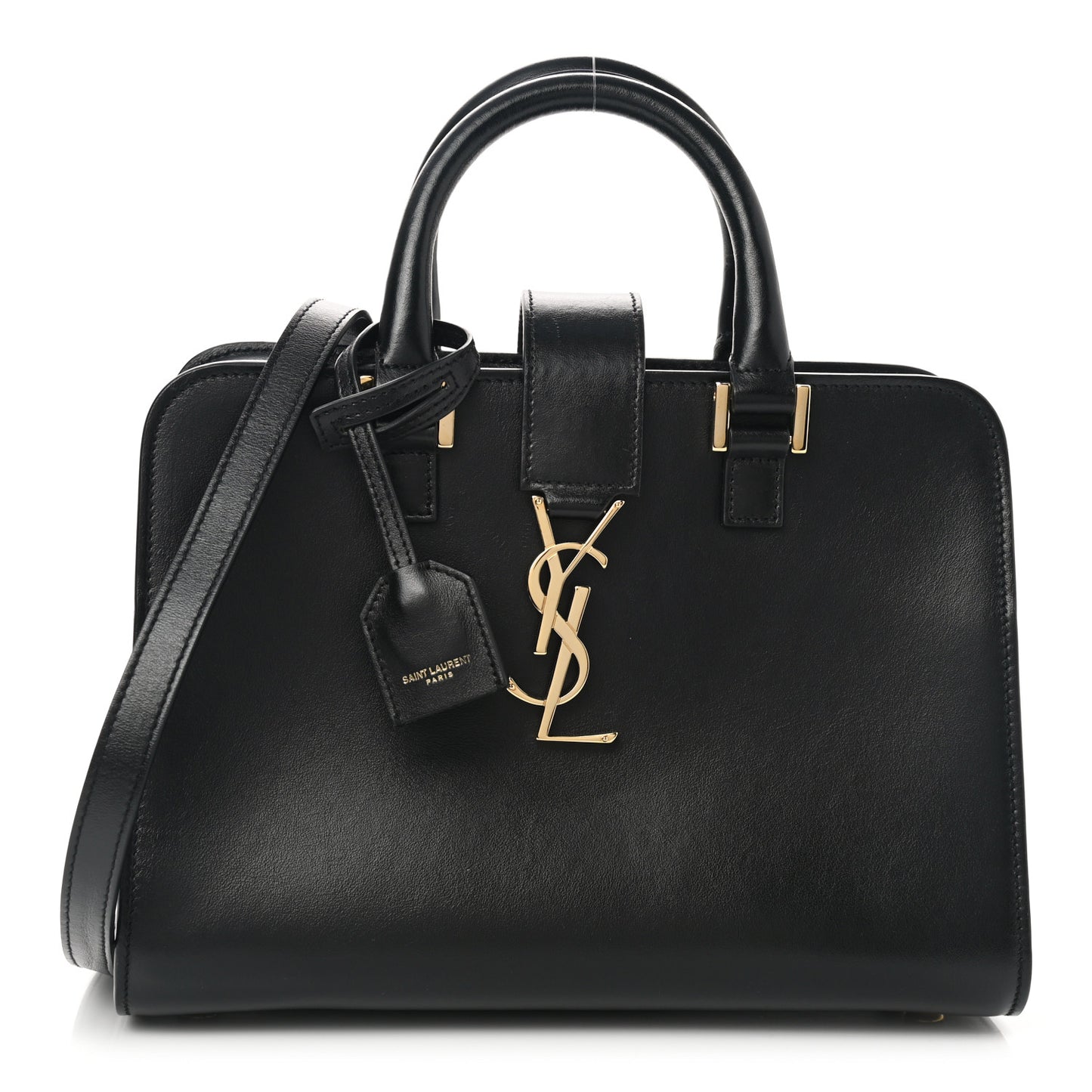 Calfskin Monogram Baby Cabas Black
