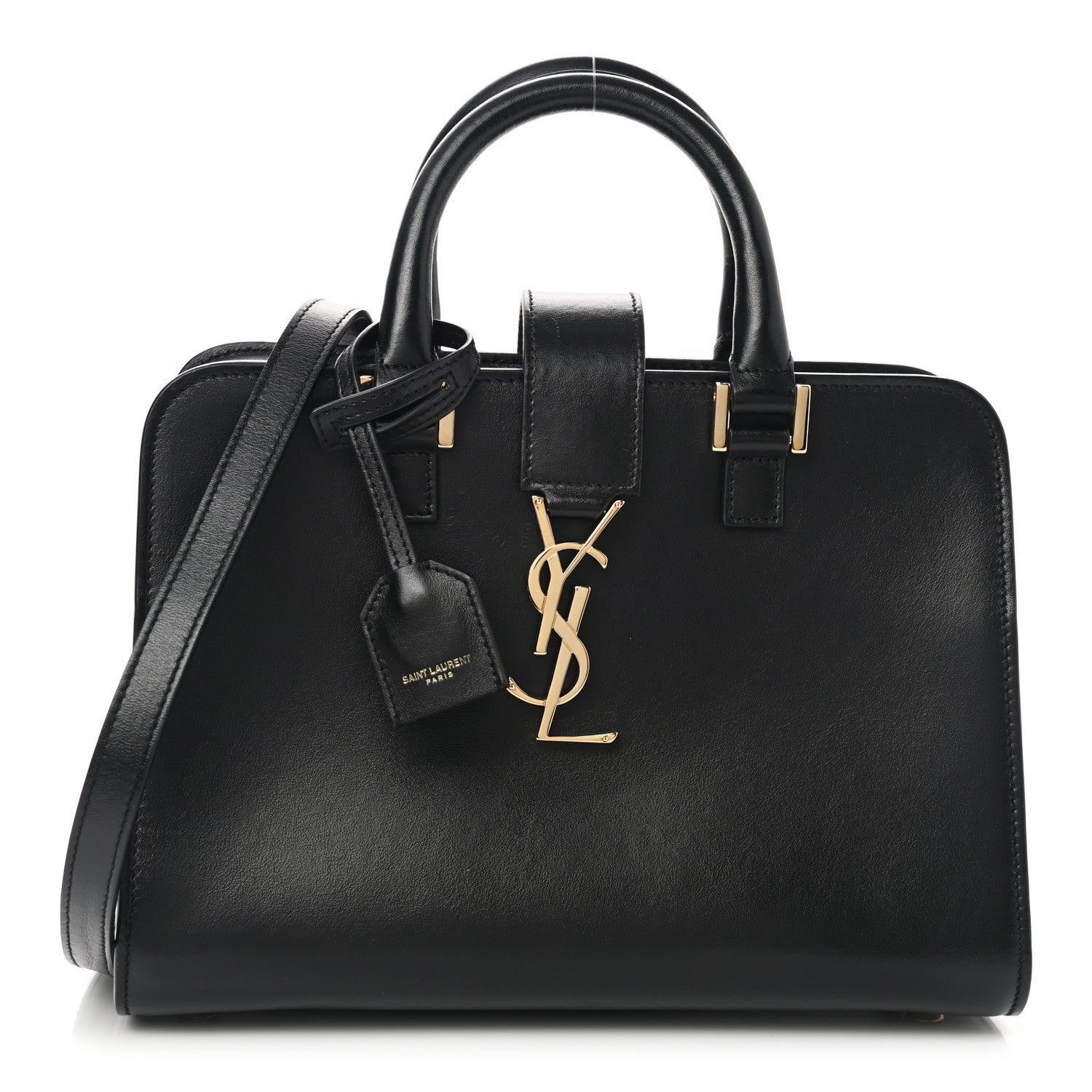 Saint Laurent Calfskin Monogram Baby Cabas Black 1 of 8