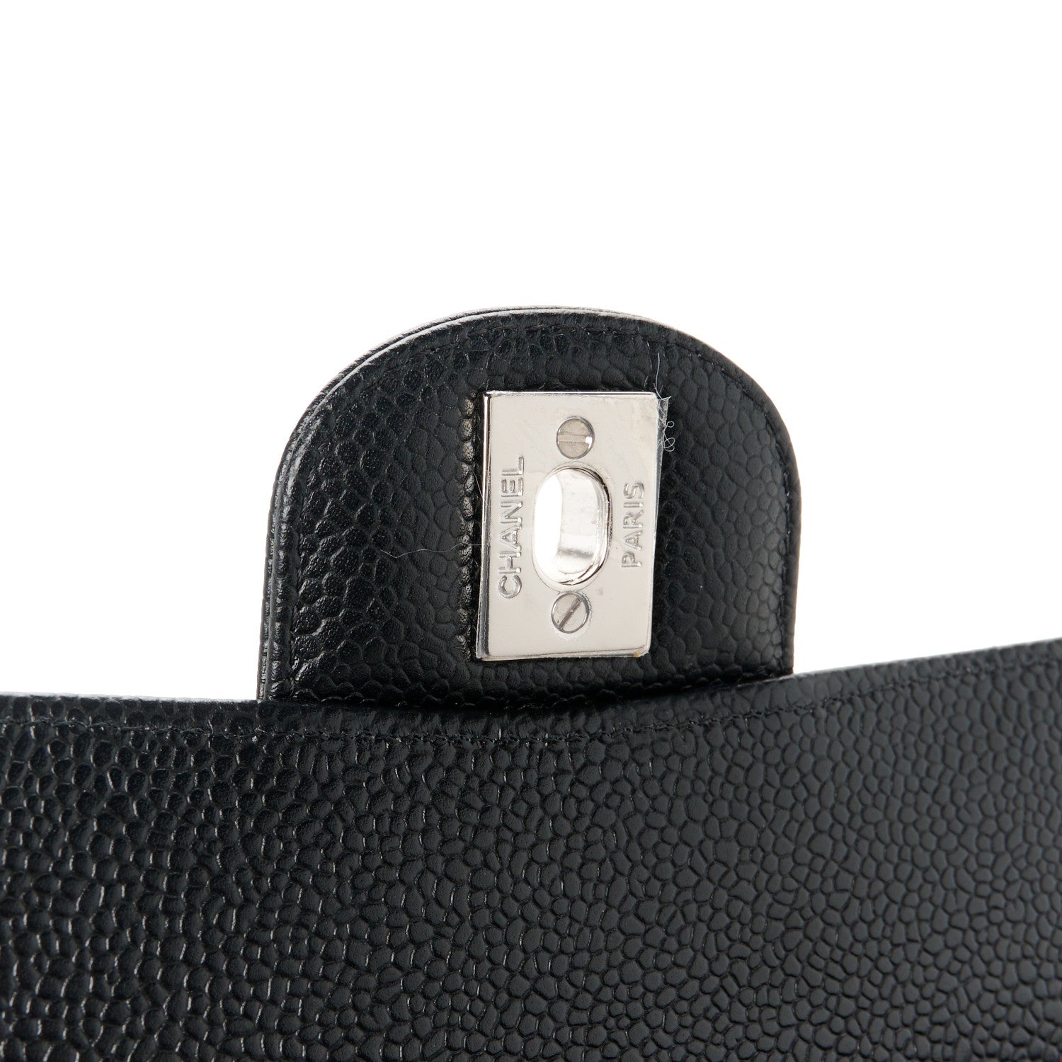 Chanel Caviar Quilted Medium Double Flap Black 7 of 12