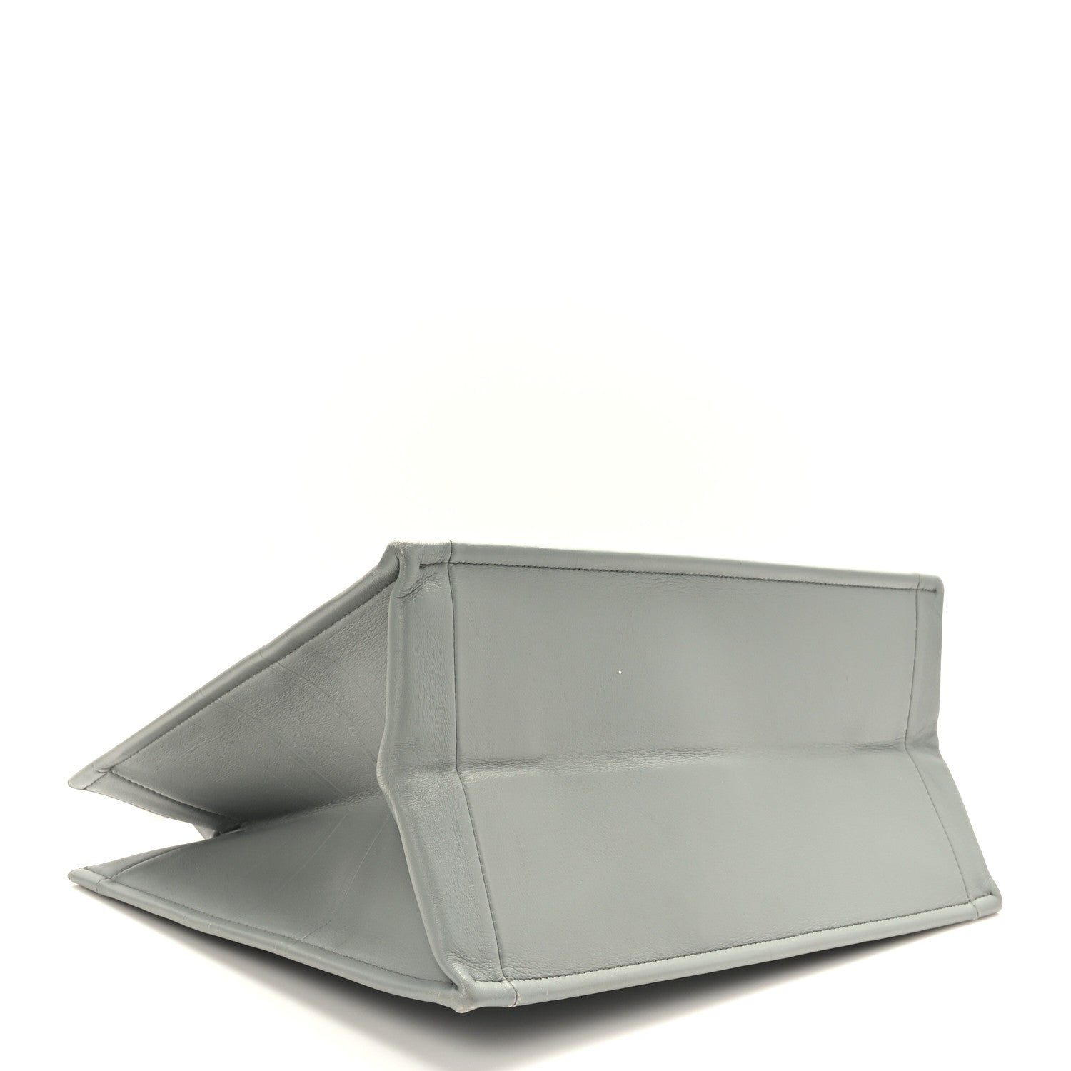 Christian Dior Calfskin Embossed Medium Book Tote Grey 4 of 11