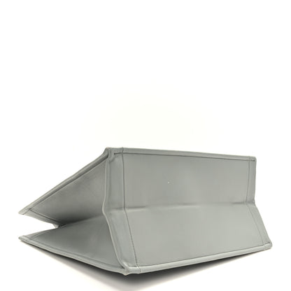 Christian Dior Calfskin Embossed Medium Book Tote Grey 4 of 11