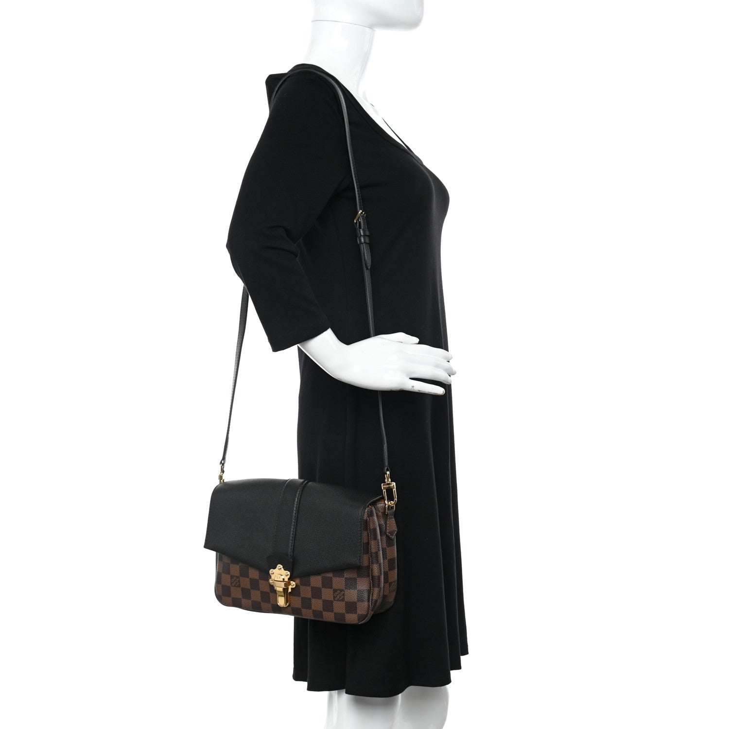 Louis Vuitton Damier Ebene Clapton Black 2 of 11