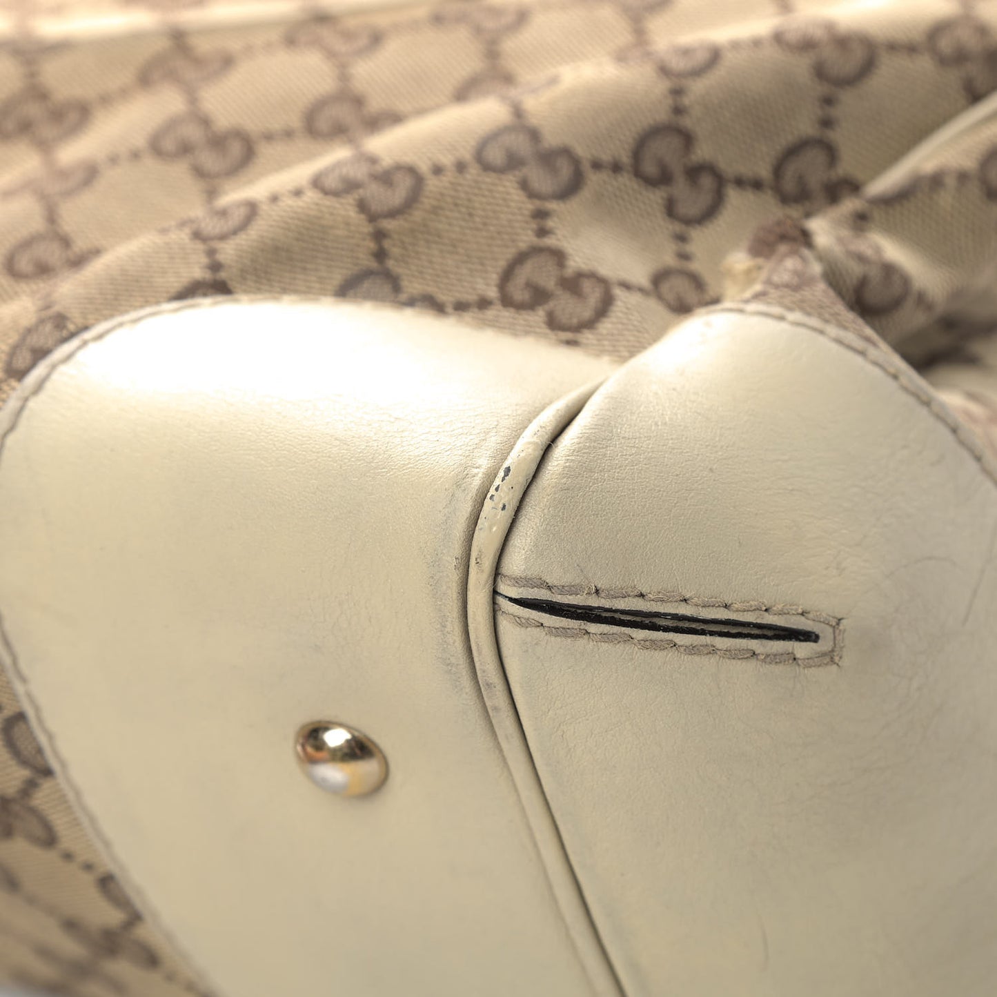 Monogram Medium Mayfair Tote Off White