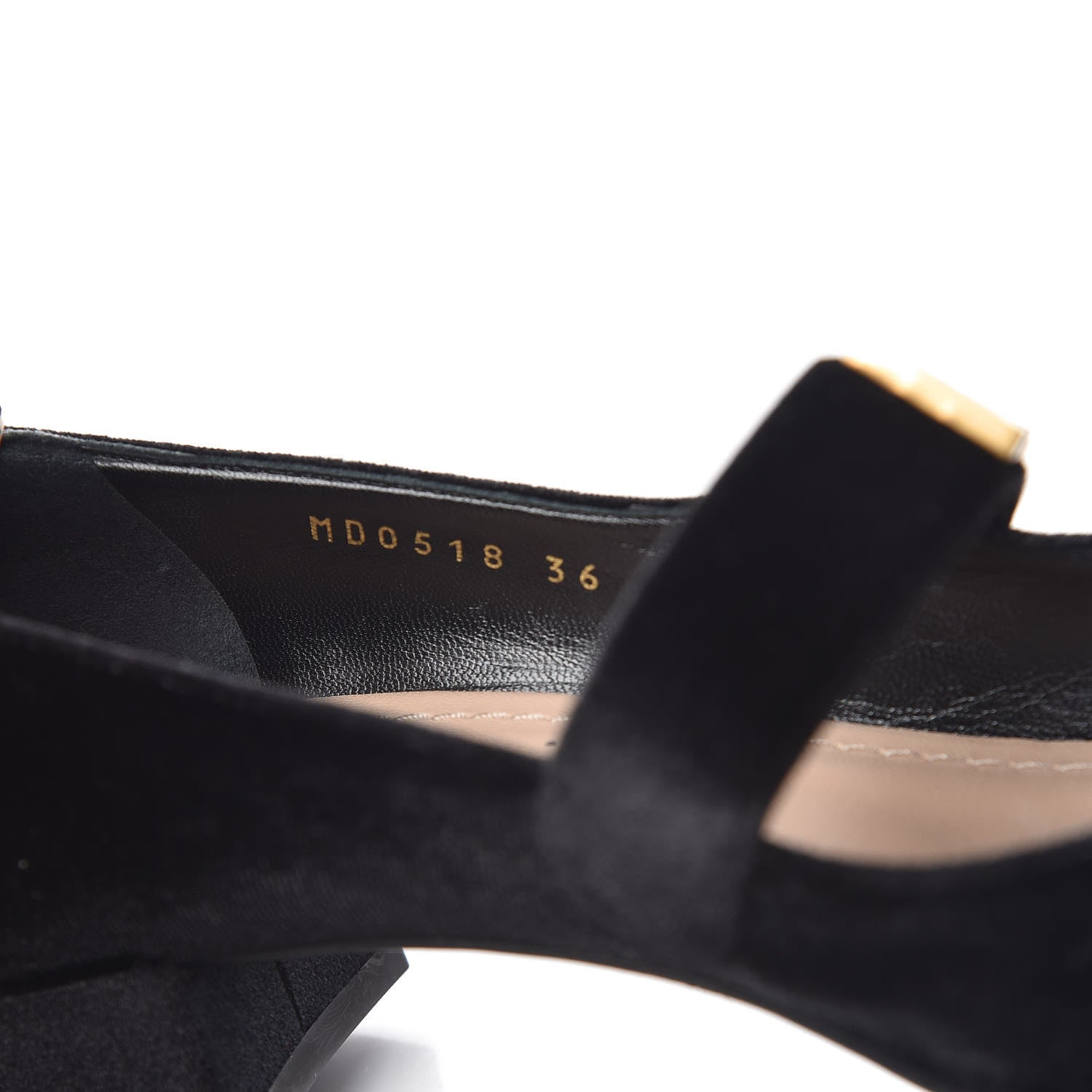Christian Dior Velvet Baby-D Ballet Pumps 36 Black 12 of 12
