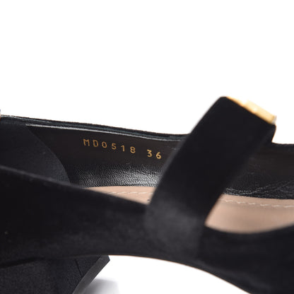 Christian Dior Velvet Baby-D Ballet Pumps 36 Black 12 of 12
