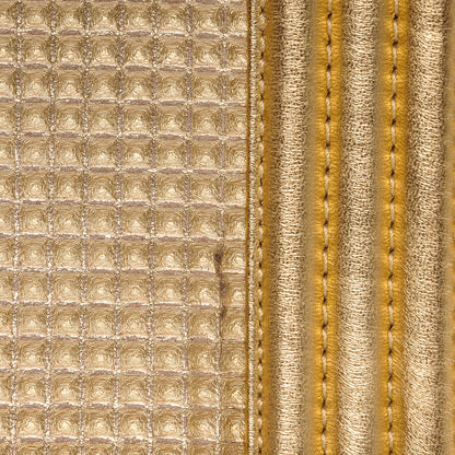 Chanel Metallic Lambskin Embossed Medium Cube Boy Flap Gold 10 of 10