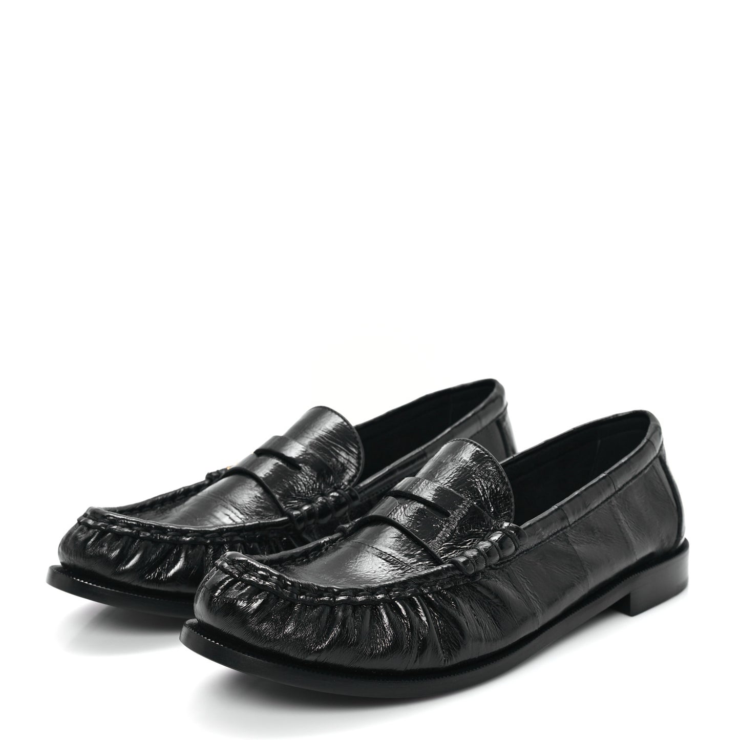 Supple Eel Le 15 Loafer Penny Slippers 37.5 Black