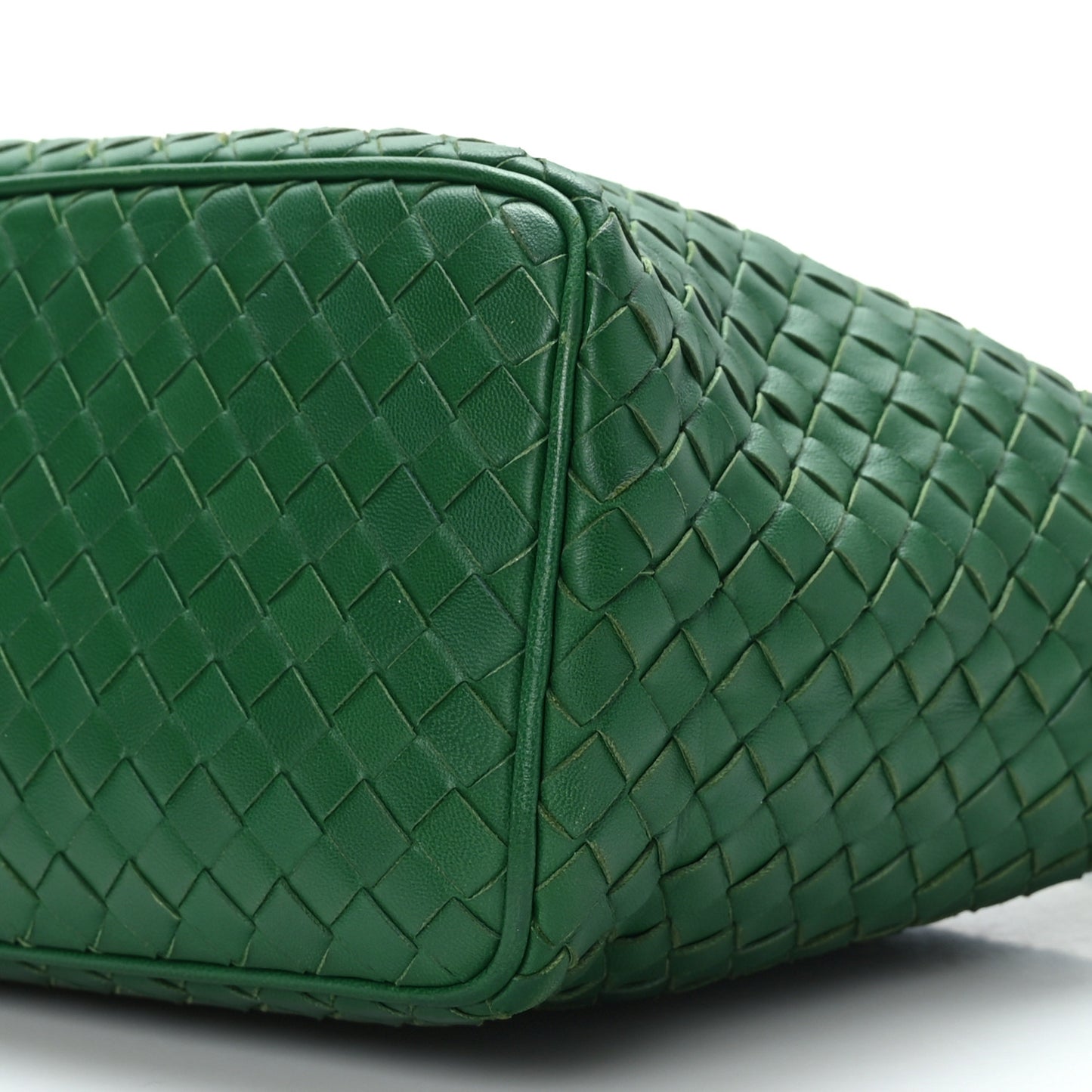 Nappa Intrecciato Small Shoulder Bag Green