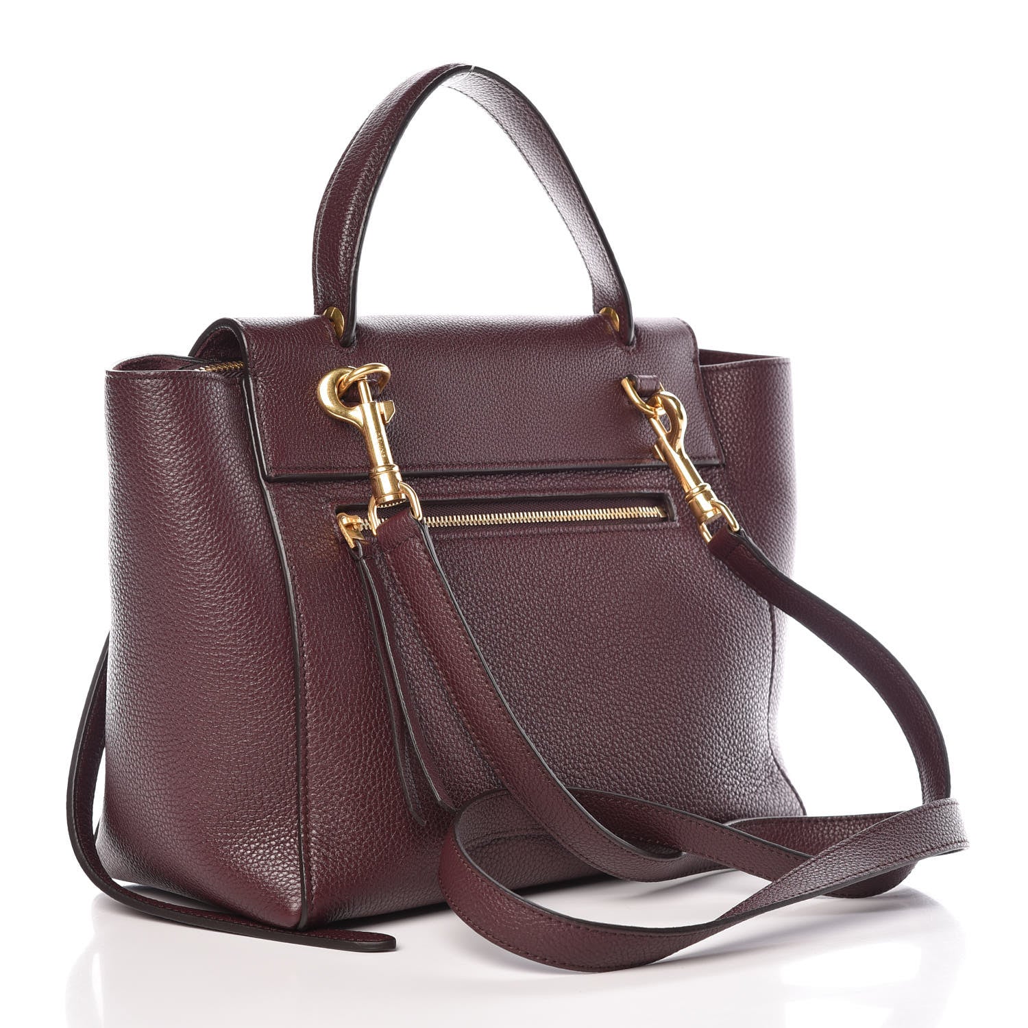 Celine Baby Grained Calfskin Micro Belt Bag Burgundy 3 of 11